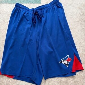 Genuine Merchandise Blue Athletic Shorts with Logo